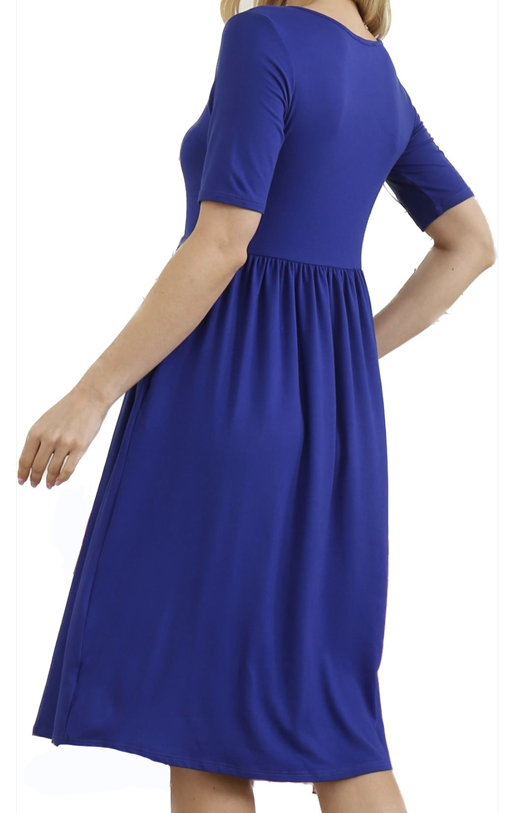 Royal Blue A-Line Dress