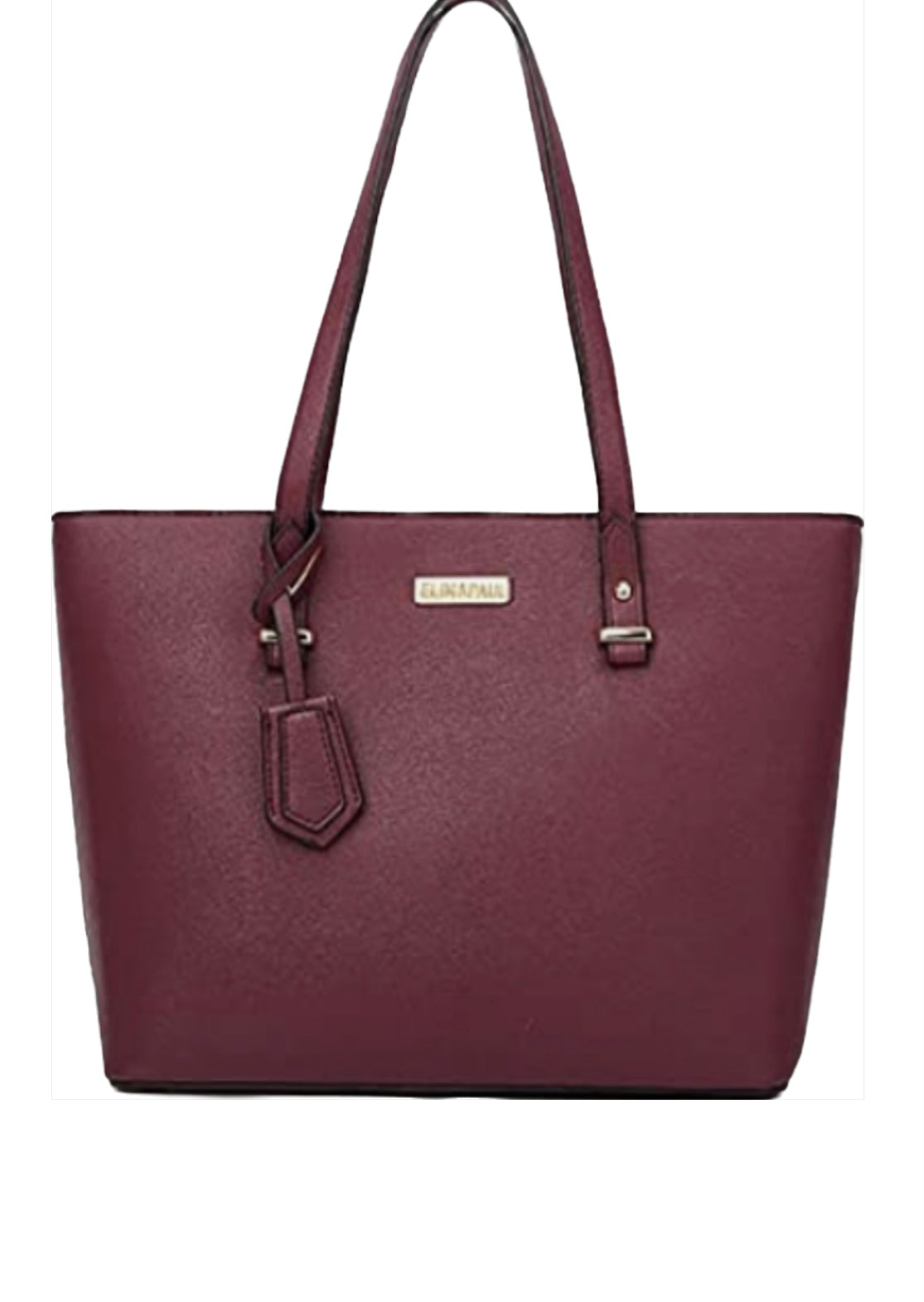 Burgundy Tote Fashion Bag