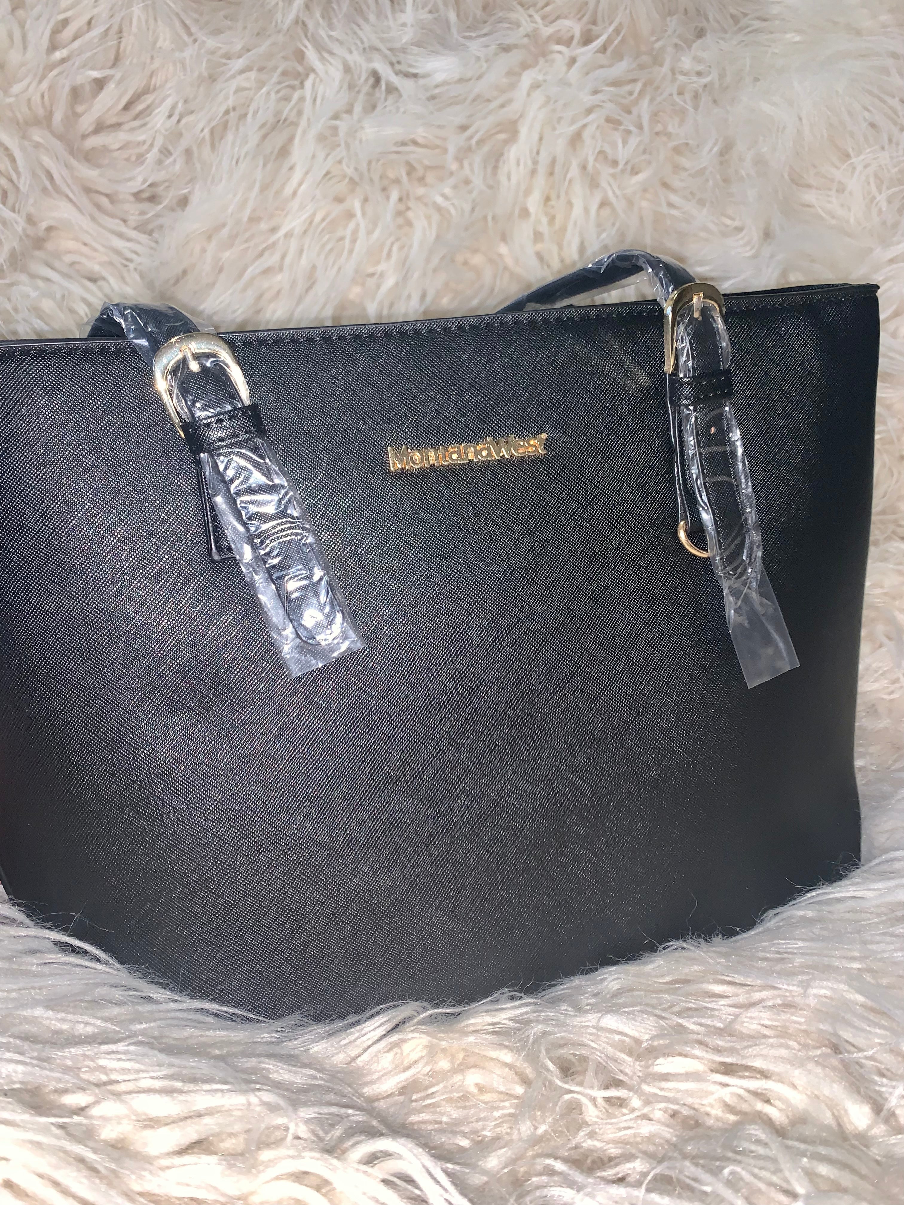 Black Handbag Tote Style Medium for Women