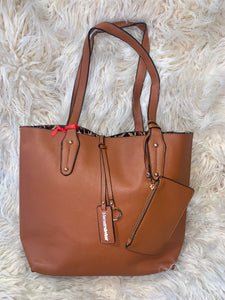 MW Reversible Brown Tote Purse