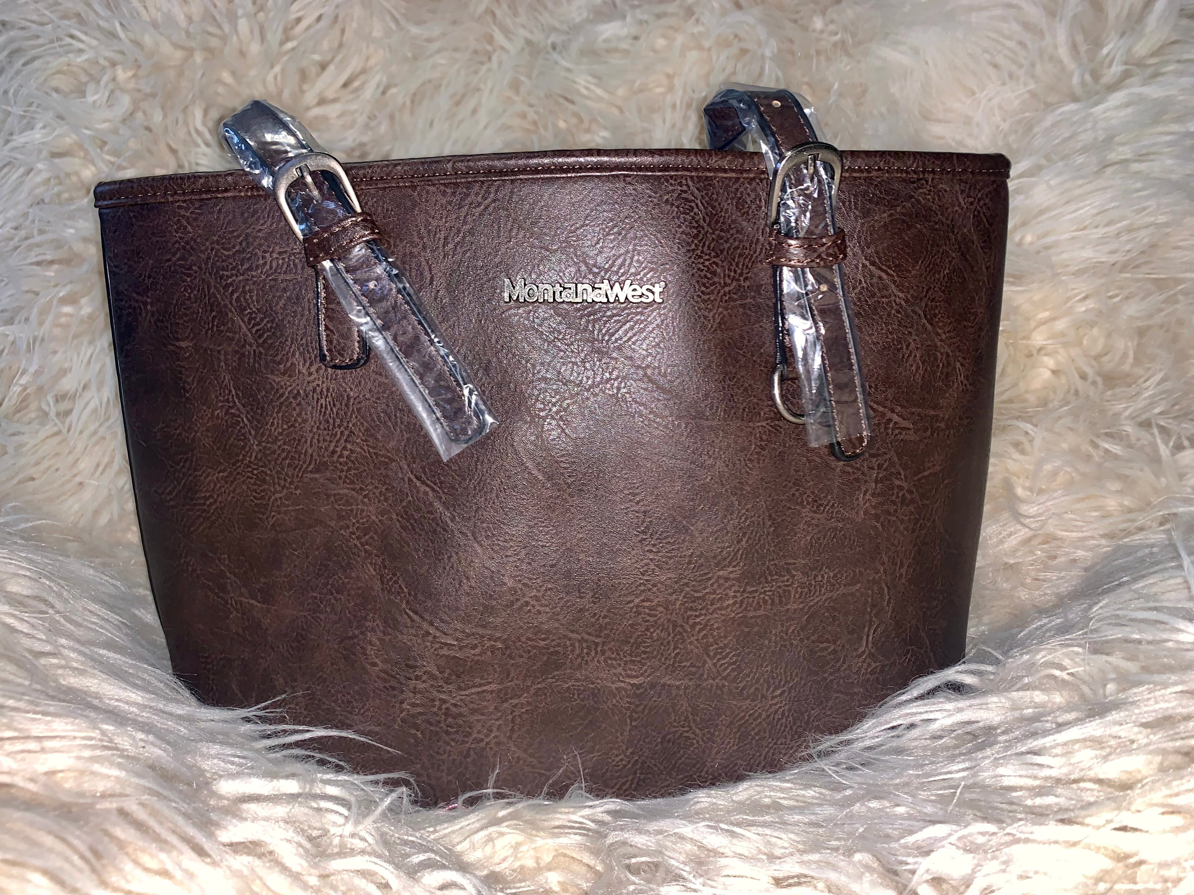 Brown Tote Bag Satchel Medium Size