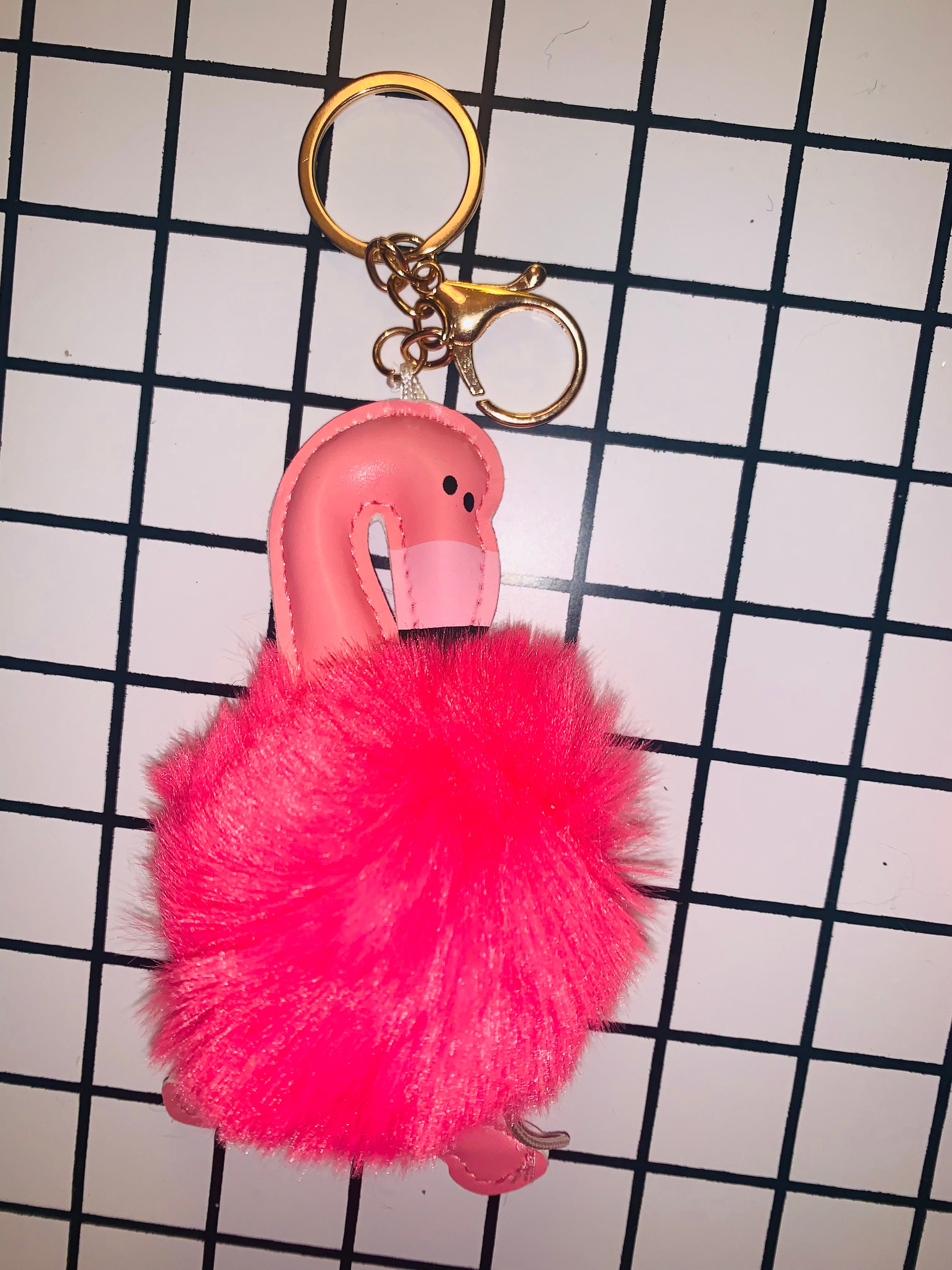 Flamenco Pompom Keychain