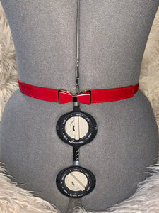 RED BOW ELASTIC WAIST BELT