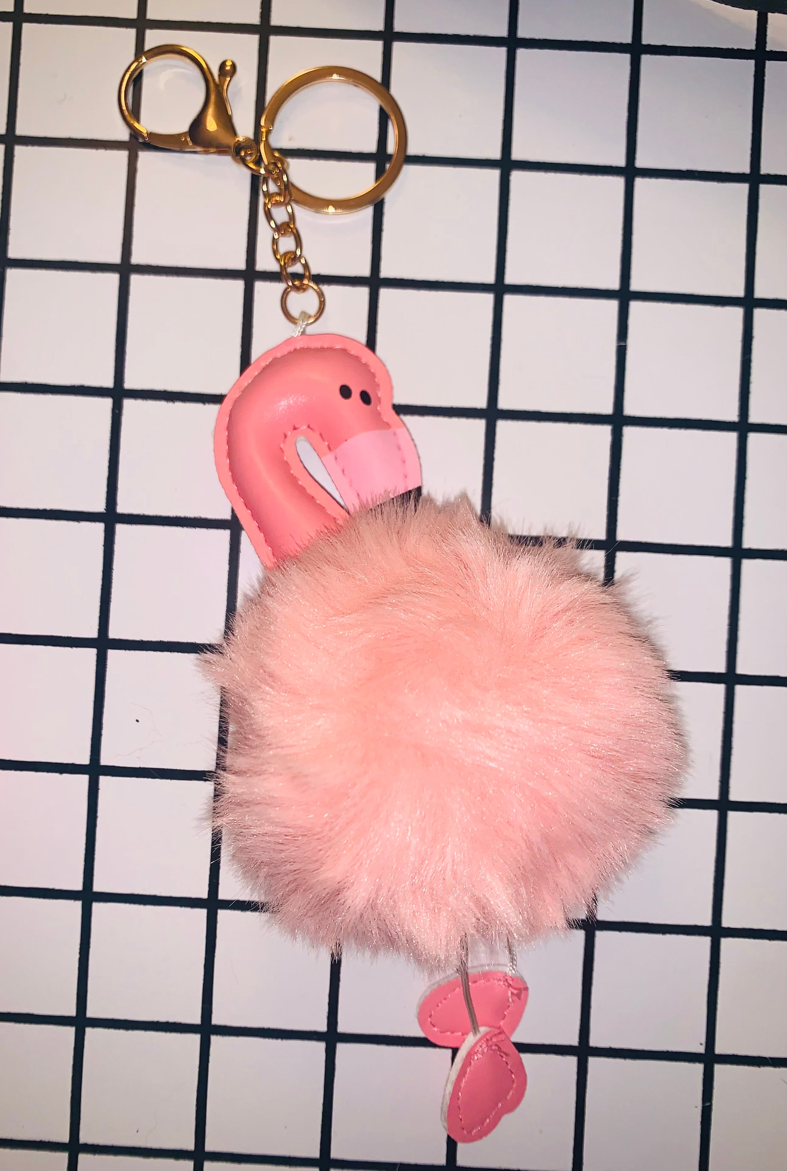 Flamenco Pompom Keychain