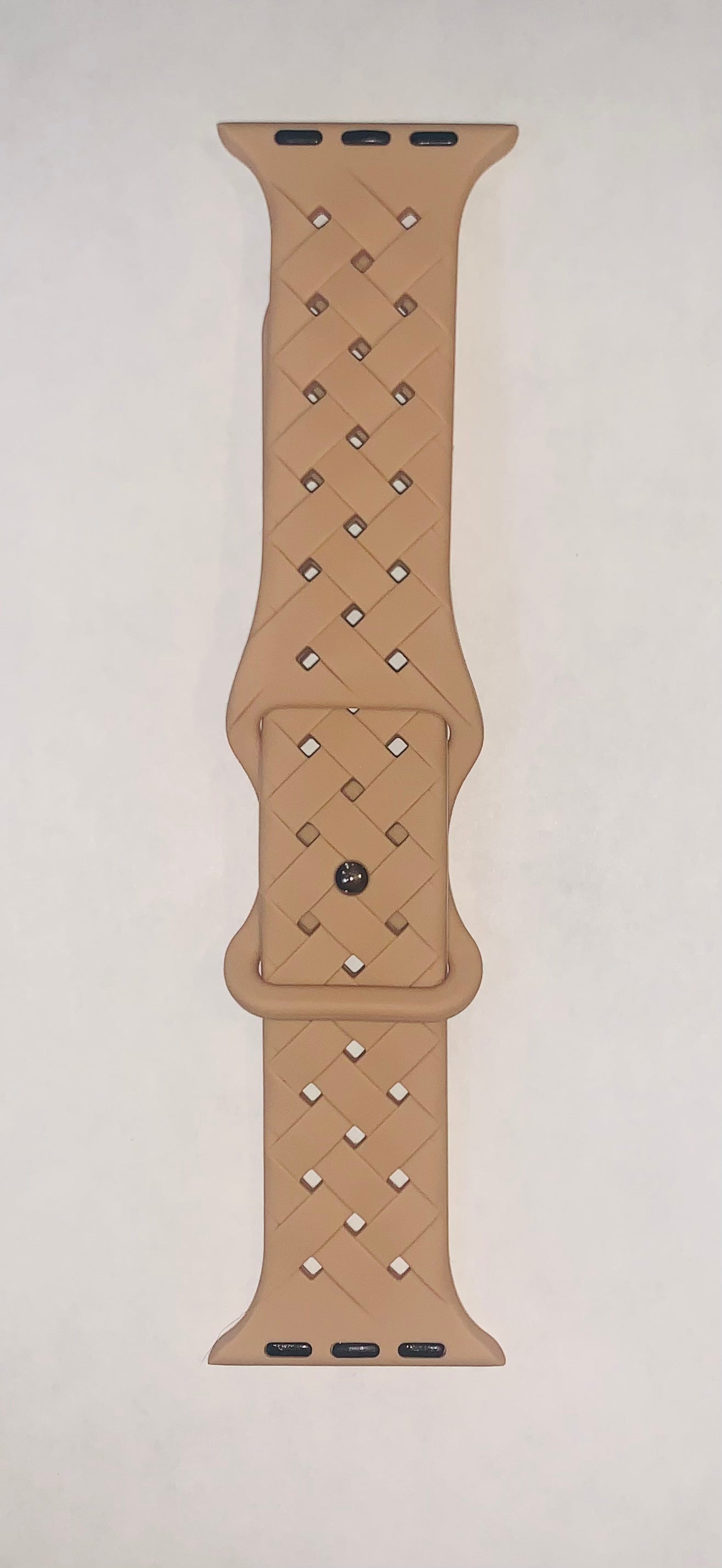 Beige Soft Sillicon Sport Watch Band- (Compatible with 38, 40 & 41)