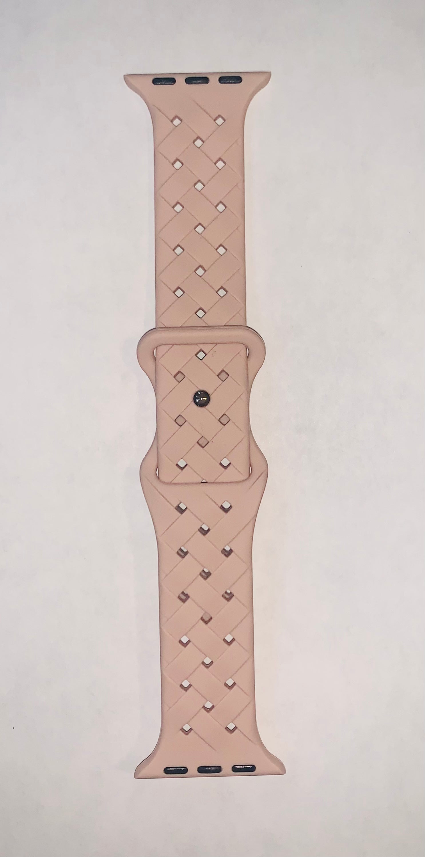 Light Pink Soft Sillicon Sport Watch Band- (Compatible with 42, 44 & 45)