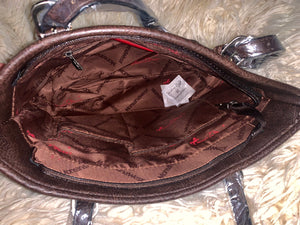 Brown Tote Bag Satchel Medium Size