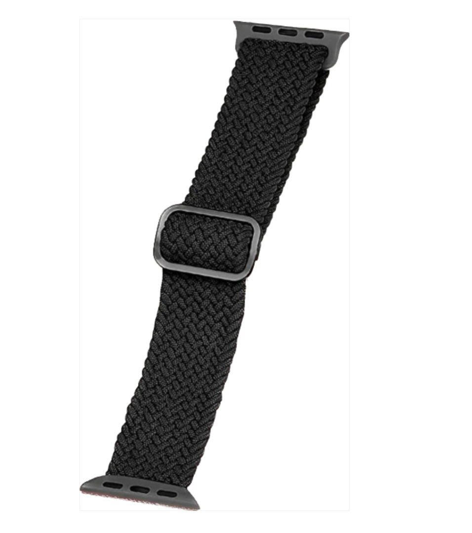 Watch Stretchy Band Black- (Compatible with 38,40, & 41)