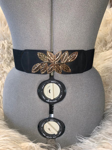 Black Waist Elastic Belt