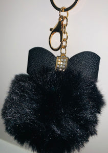 BOW POMPOM KEYCHAIN