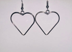 Hearts MD Silver Earrings