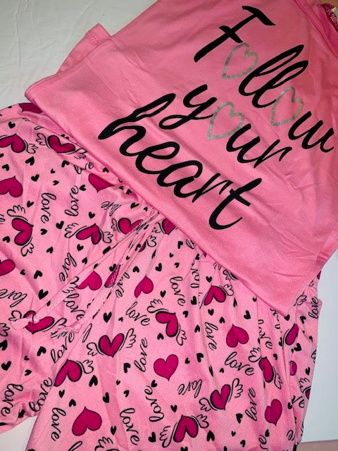 Follow Your Heart Short Pant Pajamas