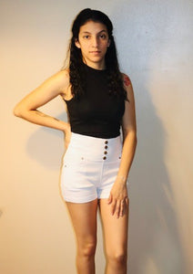 Mock Neck Tank Crop Top