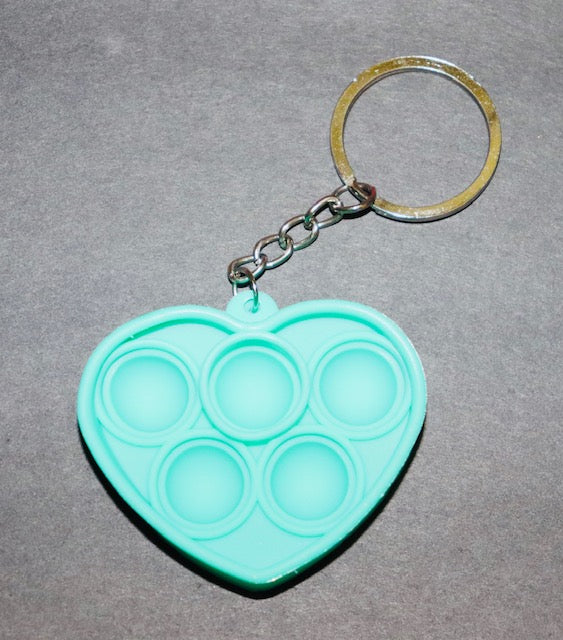 Heart Push Bubbles Keychain