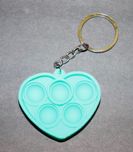 Heart Push Bubbles Keychain