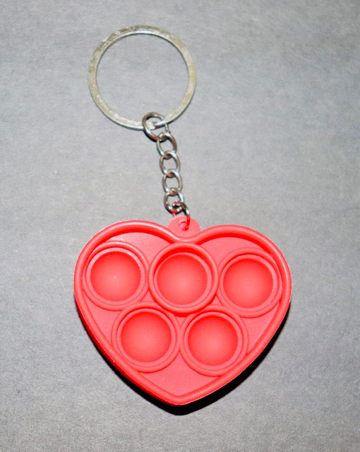 Heart Push Bubbles Keychain