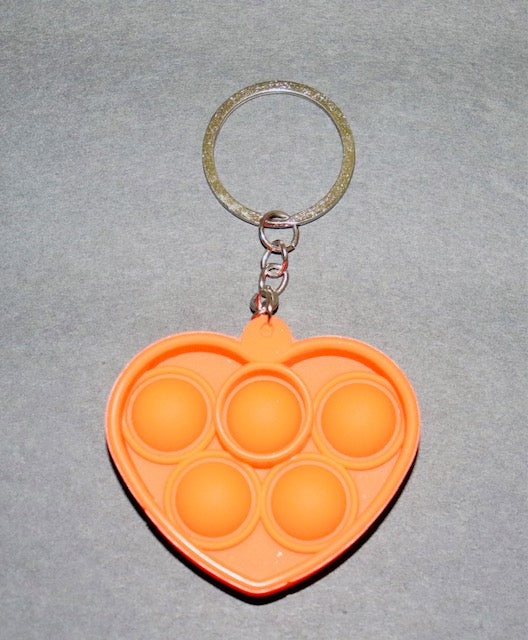 Heart Push Bubbles Keychain