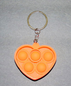 Heart Push Bubbles Keychain