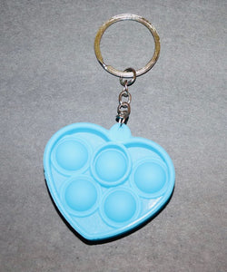 Heart Push Bubbles Keychain