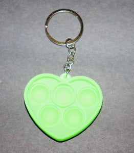 Heart Push Bubbles Keychain