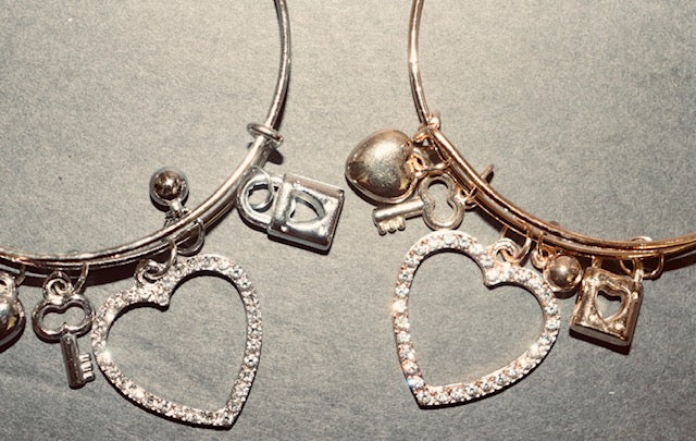 Hearts Charms Bangle